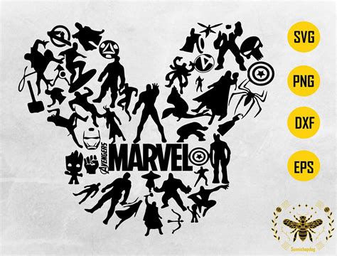 Avengers Marvel Mickey Head Svg Avengers Marvel Svg Etsy In 2021
