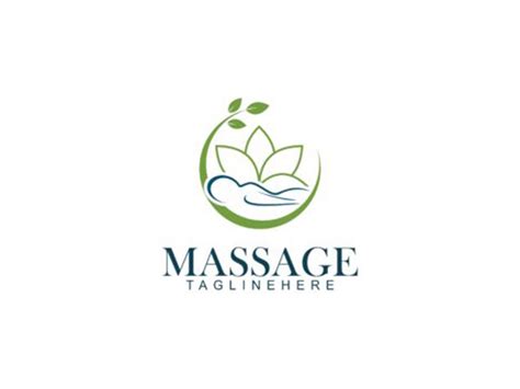 massage logo design custom professional massage logo design etsy