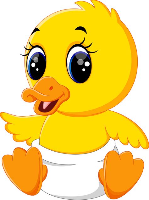 Illustration Of Cute Baby Duck Cartoon 7916685 Vector Art At Vecteezy