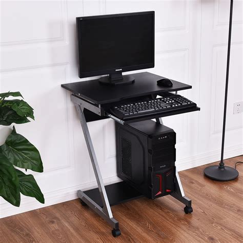 Computer Desk With Keyboard Shelf Wheels By Choice
