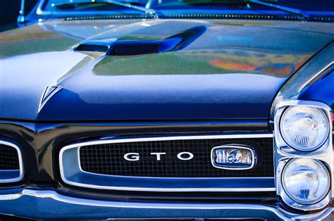 1966 Pontiac Gto Grille Emblem Photograph By Jill Reger