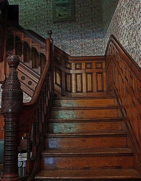 Ocean Grove Photograph Victorian Stairs By William Walker Victorian
