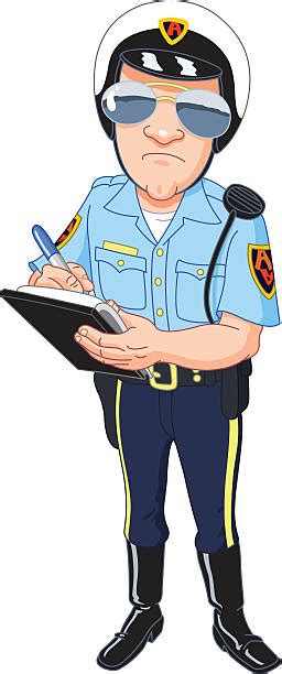 40 Cartoon Policeman Writing A Ticket Illustrations Royalty Free