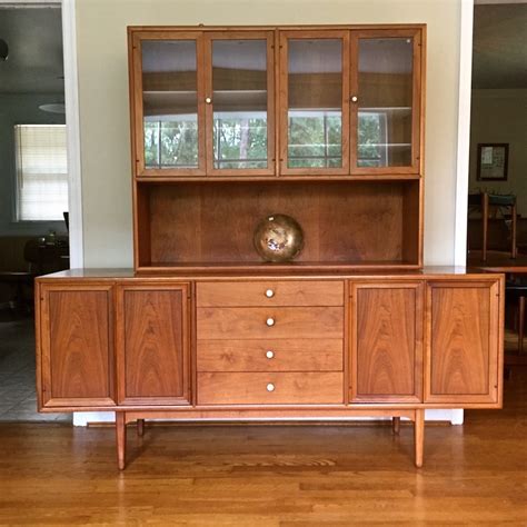 Shop with afterpay on eligible items. Drexel Declaration Illuminated Walnut China Cabinet with ...