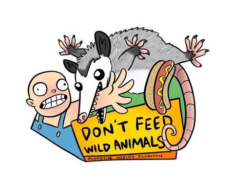 Dont Feed Wild Animals Sticker The Alongside Wildlife Foundation Shop