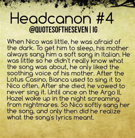 Will And Nico Percy Jackson Headcanon