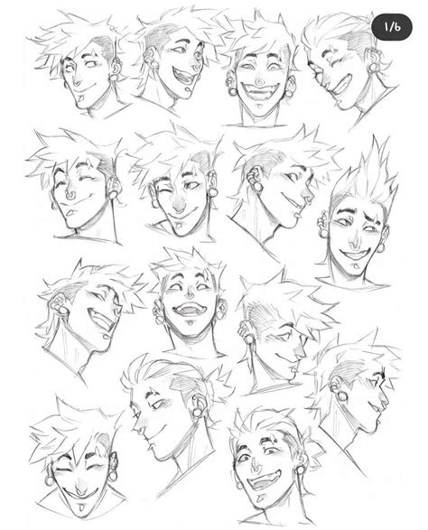 Male Face Drawing Facial Expressions Drawing Anime Faces Expressions