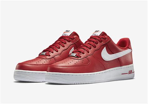 Nike Air Force 1 Low University Red White Sneaker Bar Detroit