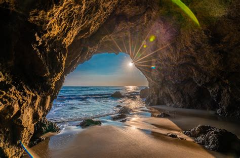 Malibu Sea Cave Sunset Homers Odyssey Rosey Skies Fine Ar Flickr