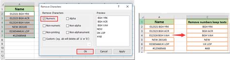 How To Remove Numbers From Cells Which Containing Texts And Numbers In