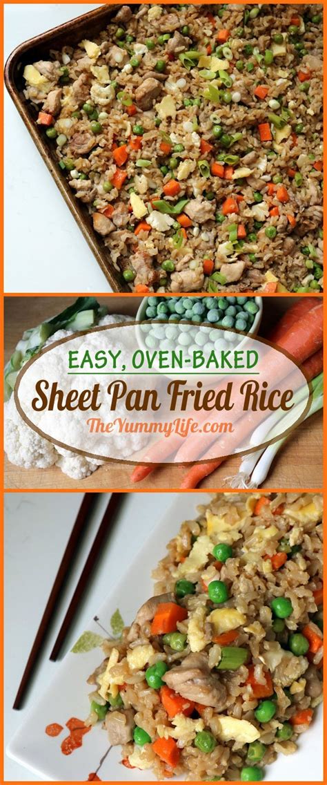 What can you make with this recipe? Sheet Pan Fried Rice with Chicken | Recipe in 2020 | Fried ...
