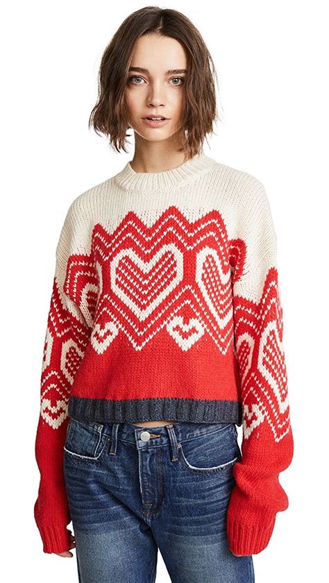Free People I Heart You Sweater Shopbop Sweaters Long Sleeve Knit