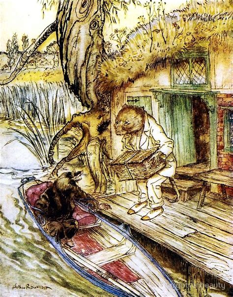 Ratty And Mole On The Riverbank Wind In The Willows Arthur Rackham