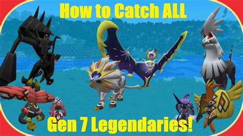 How To Catch Every Gen 7 Legendary In Pixelmon All Forms Youtube