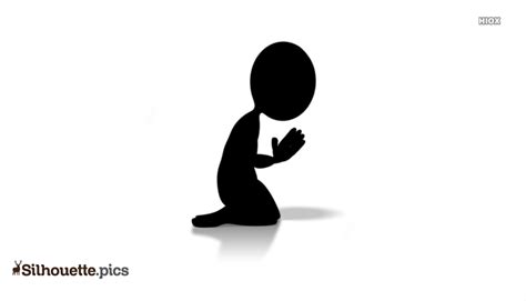 Person Praying Silhouette Vector And Graphics Silhouettepics