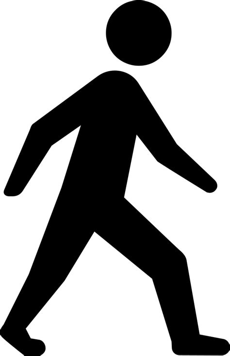 Person Walking Icon At Collection Of Person Walking