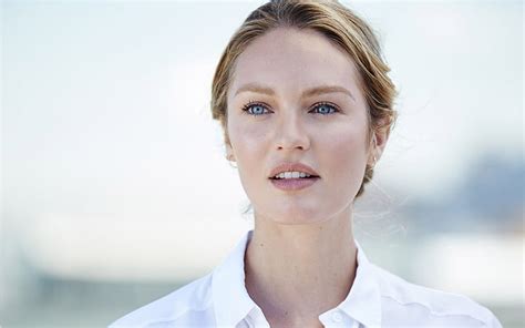 Hd Wallpaper Candice Swanepoel Women Blonde Face Blue Eyes Model