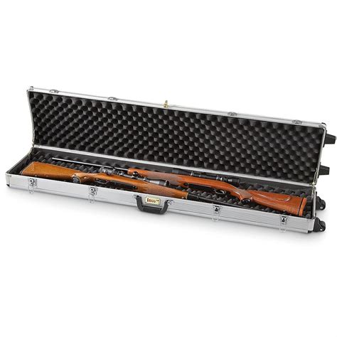 Aluminum Double Rifle Case 212531 Gun Cases At Sportsmans Guide