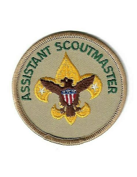 Vintage Bsa Assistant Scoutmaster Insignia Badge Patch Troop Numbers
