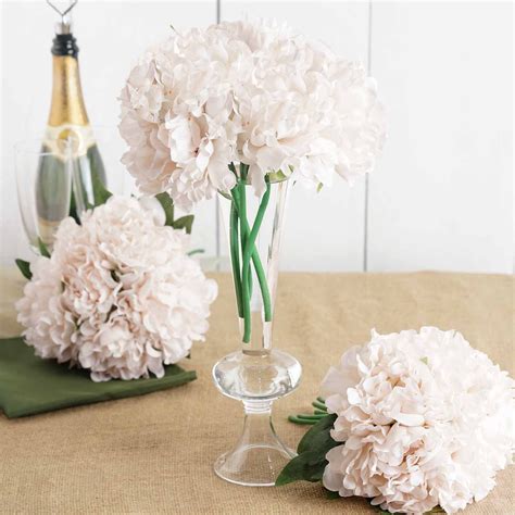 11and Tall Silk Artificial Peony Flowers Bouquet Wedding Centerpieces