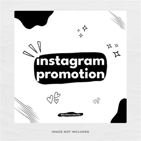 Premium Psd Doodle Theme Instagram Post Template Psd