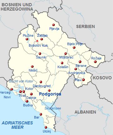 The history of montenegro on a recently created map : Kinderweltreise ǀ Montenegro - Land