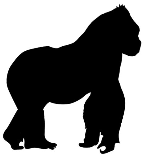 Animal Silhouette, Silhouette Clip Art | Animal silhouette, Gorilla silhouette, Silhouette art
