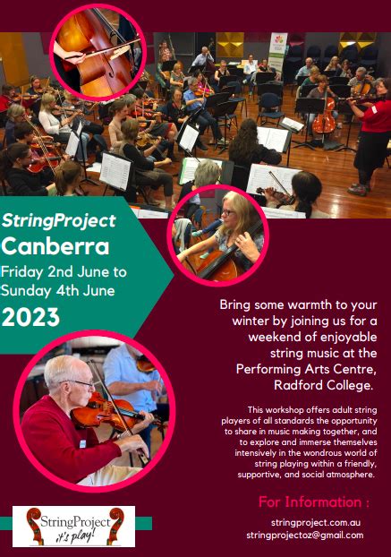 Stringproject Canberra String Weekend Austa