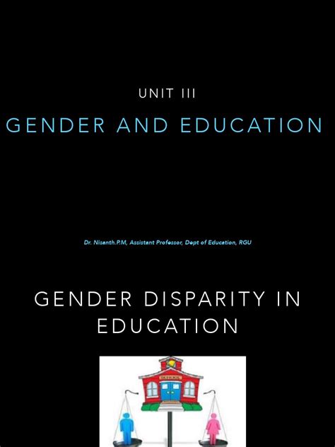 Gender Disparity In Education Pdf Gender Role Action Philosophy