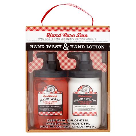 Mason Jar Collection Apple Crisp Scented Hand Wash And Hand Lotion Hand