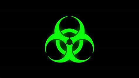 Glowing Bio Hazard Symbol Green Youtube