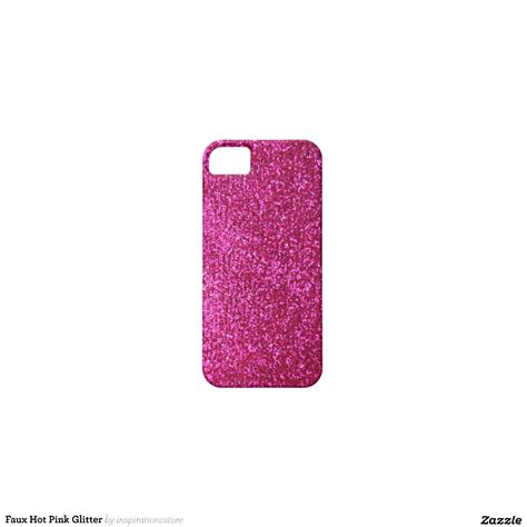 Faux Hot Pink Glitter Iphone 5 Case Zazzle