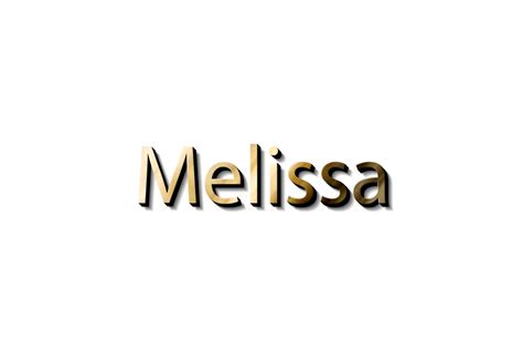 Melissa 3d Nome 15733085 Png
