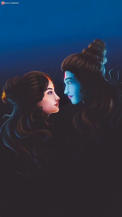 Lord Shiva And Maa Parvati Artwork Wallpaper Download Mobcup