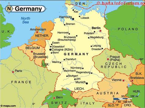 Harta Germania Consulta Harta Politica A Germaniei Pe Infoturismro