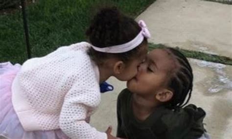 Dream Kardashian Shares Sweet Kiss With Cousin Saint West In Photo
