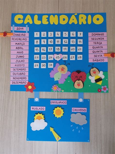 24 Modelos De Calendários Para Sala De Aula Educação Infantil E