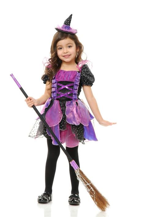 Purple Glitter Witch Kids Girls Halloween Costume Xss Costumeville