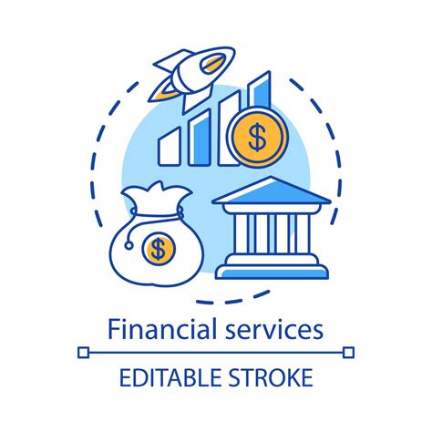ícone Do Conceito De Serviços Financeiros Indústria De Finanças