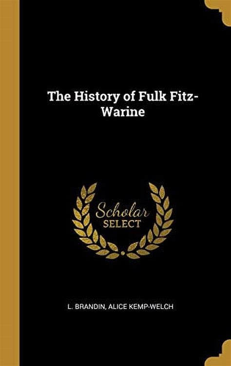 The History Of Fulk Fitz Warine Hardcover