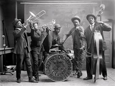 Jazz Photograph Houston Jazzing Orchestra C 1924 By Daniel Hagerman