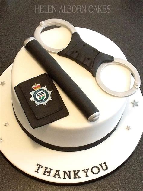 Police Retirement Cake Decorated Cake By Helen Alborn Cakesdecor