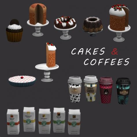 Leo 4 Sims Cakes Coffees • Sims 4 Downloads