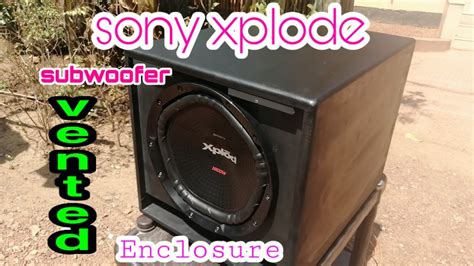 Sony Xplode Subwoofer And Its Vented Enclosure Youtube