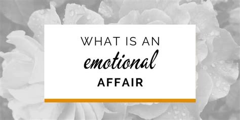 What Is An Emotional Affair Or Emotional Cheating