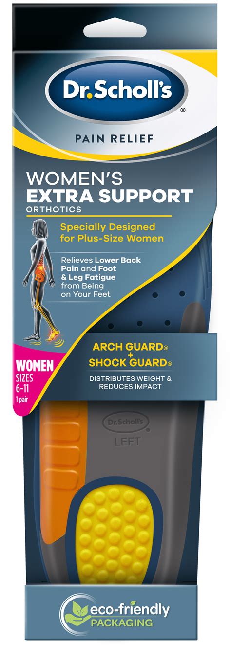 Dr Scholl S Women S Extra Support Pain Relief Orthotics Pair Size