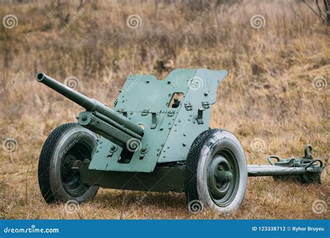 Russian Soviet 45mm Anti Tank Gun It Was The Main Anti Tank Weapon