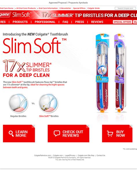 Colgate Slim Soft Toothbrush Web Design On Behance