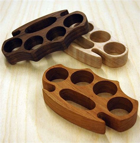 Wooden Knuckles Brass Knuckles Wood Crafts