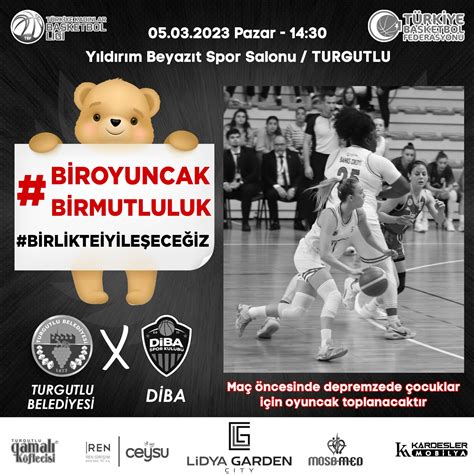 Turgutlu Belediyesi Kadın Basketbol Takımı Kritik Maça Anlamlı Projeyle